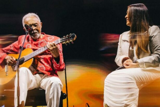 Gilberto Gil e Preta Gil se apresentando na turnê Turnê