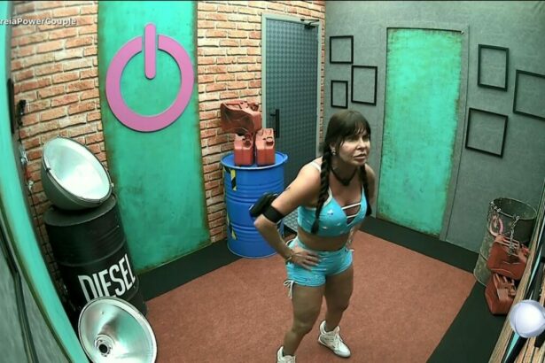 Gretchen em trecho da Prova das Mulheres no Power Couple Brasil 7