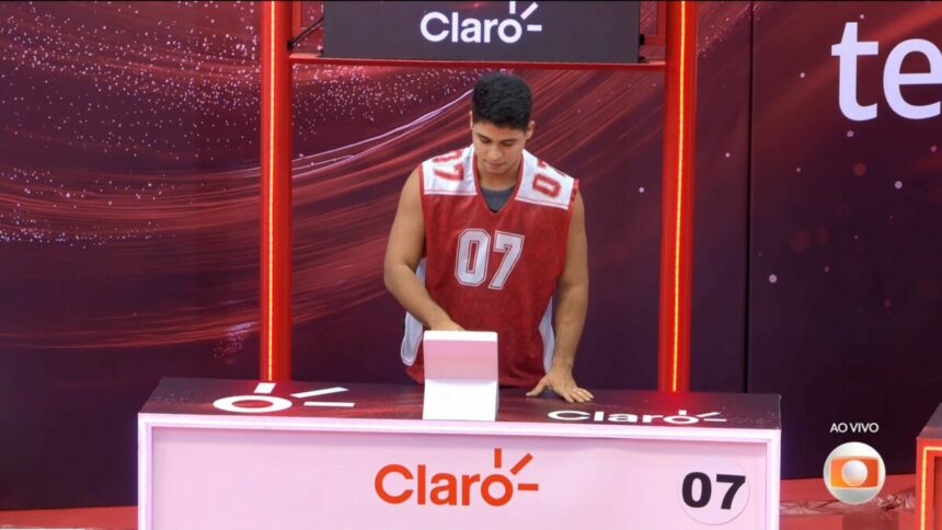 Guilherme em trecho da Prova do Líder do BBB 25