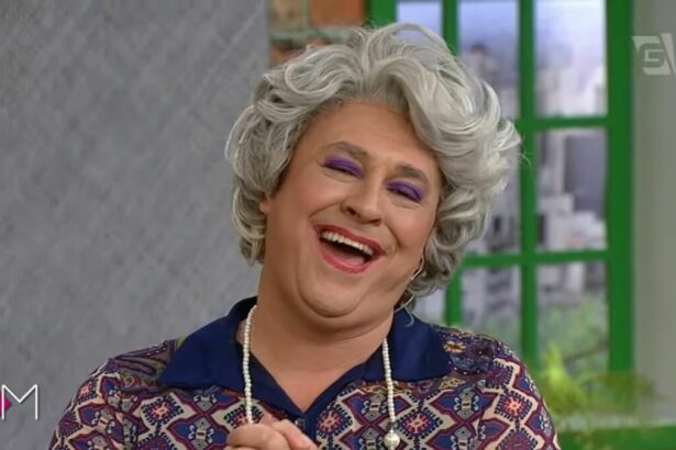 Guilherme Uzeda, como a personagem Tia, no Mulheres
