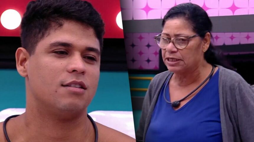 Guilherme e Joselma em uma montagem no BBB 25