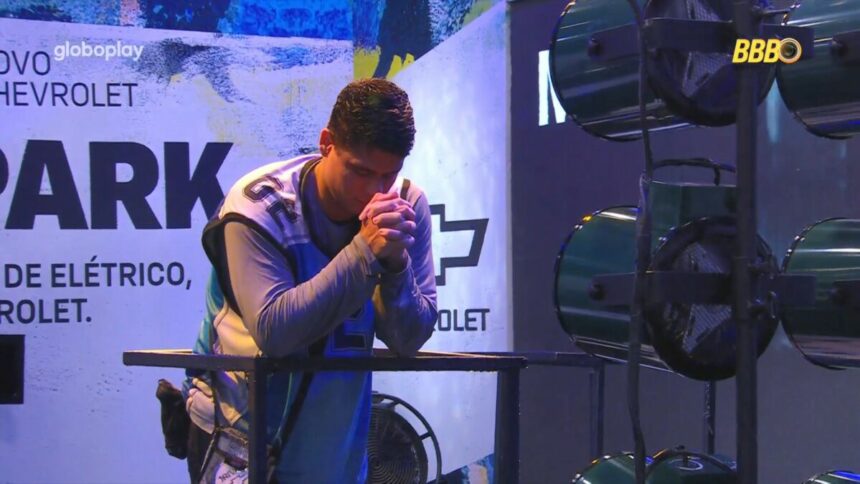 Guilherme em trecho da prova do finalista no bbb 25
