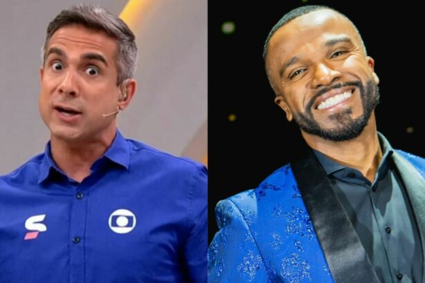 Gustavo Villani e Alexandre Pires em uma montagem