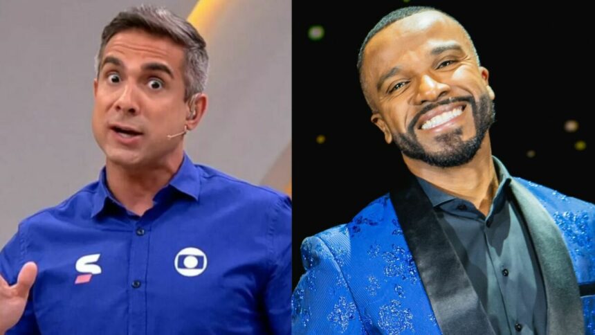 Gustavo Villani e Alexandre Pires em uma montagem