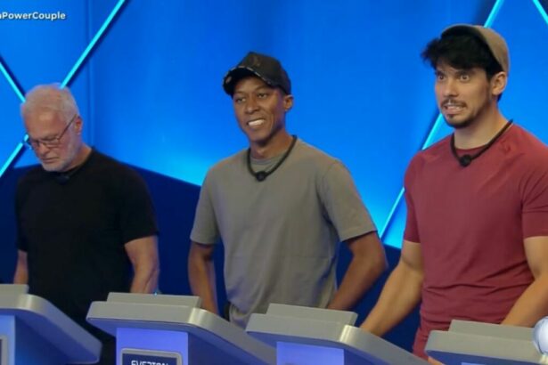 Kadu, Neguinho e Junior na Casa de Apostas do Power Couple Brasil