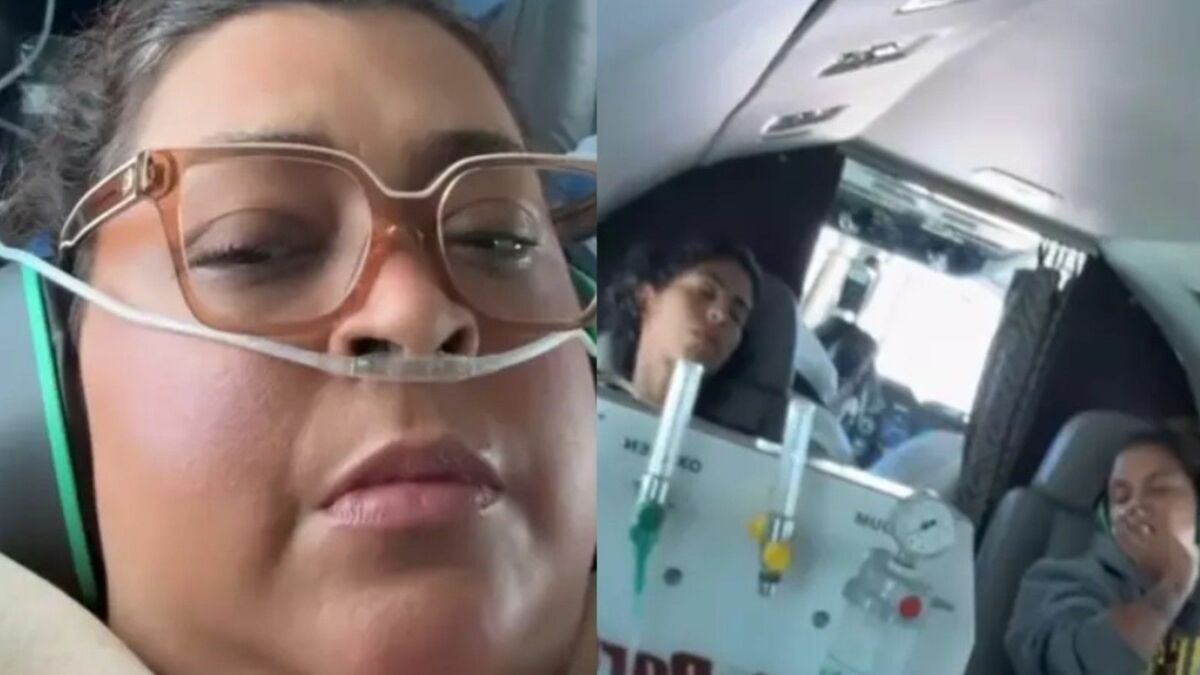 Preta Gil em uma UTI aérea 