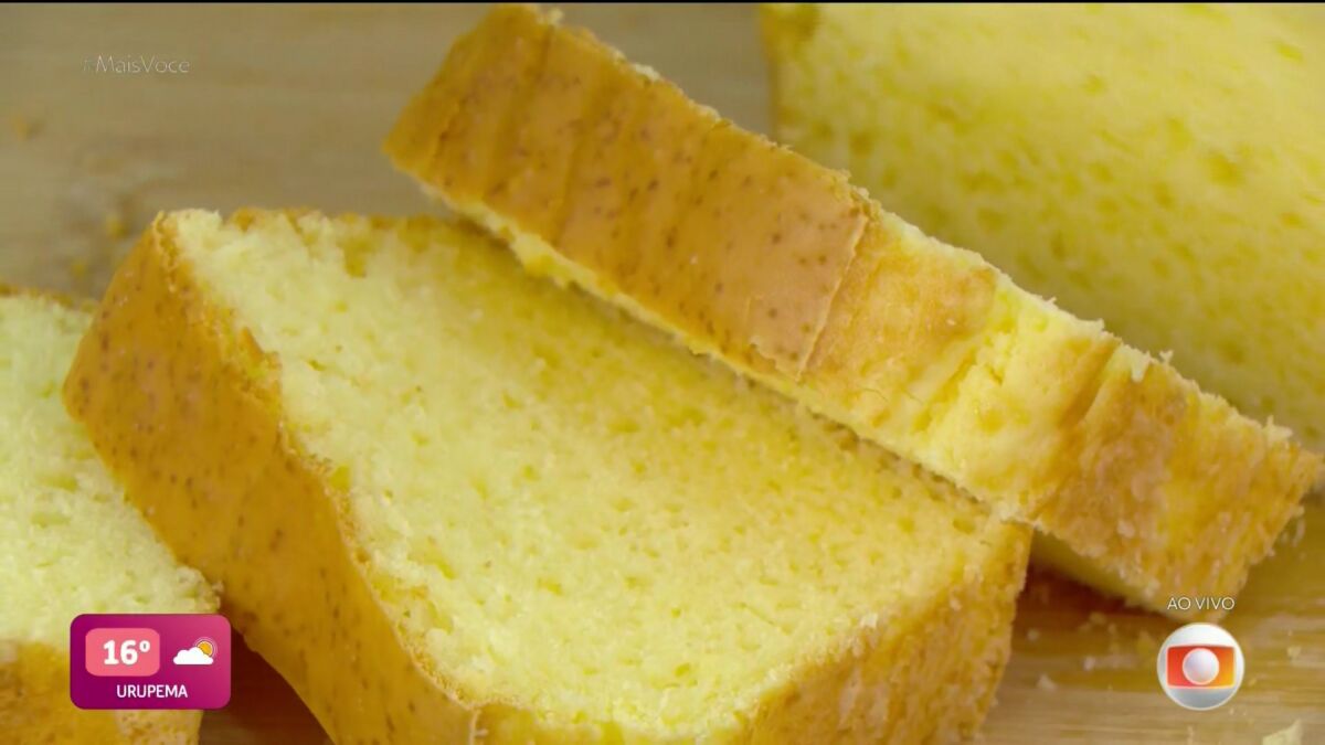 Pão Prático sem Farinha fatiado no prato do Mais Você