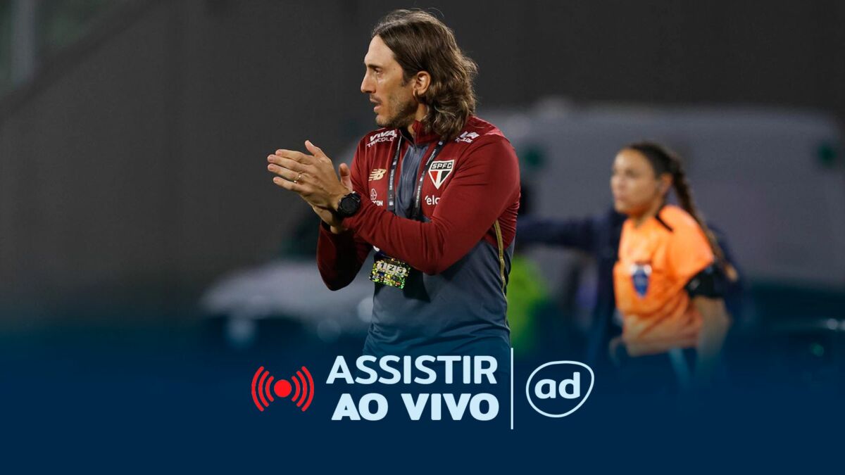 Técnico Zubeldia na arte onde assistir ao jogo São Paulo x Alianza Lima, pela Libertadores