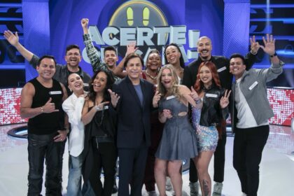 Tom Cavalcante, Guga Rocha e outros famosos no cenário do Acerte ou Caia