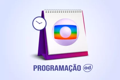 Arte de divulgação da programação da TV Globo