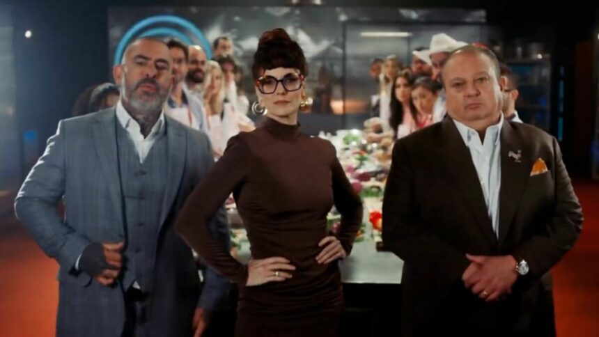 Jurados Erick Jacquin, Helena Rizzo e Henrique Fogaça na abertura do MasterChef Brasil 2025
