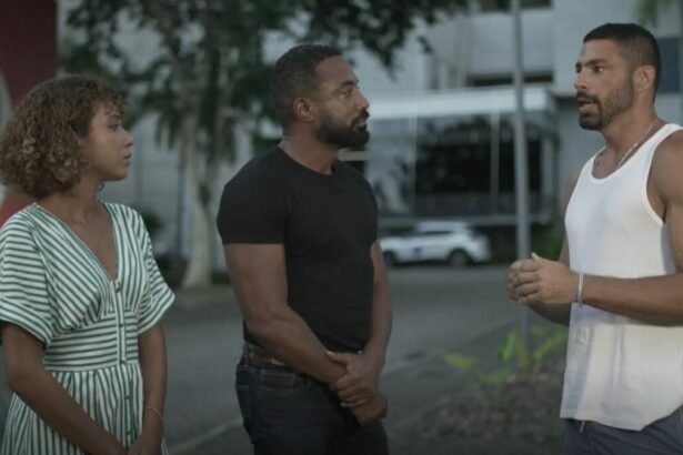 Alexandre Henderson e Daniella Dias, ao lado de Cauã Reymond, no Expedição Rio