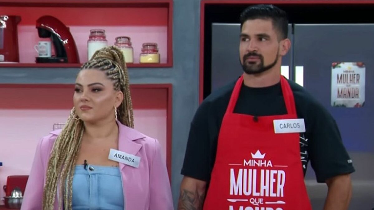 Amanda Caroline e Carlos em trecho do Minha Mulher que Manda