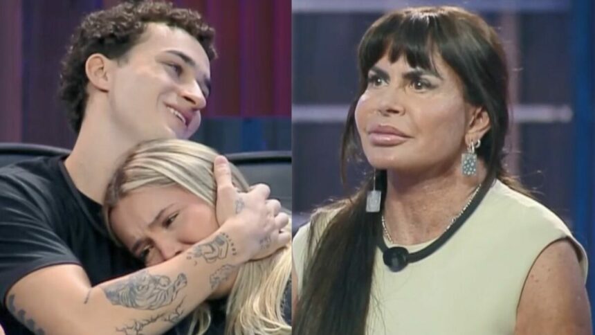 Bia e Guilherme Seta e Gretchen em uma montagem no Quebra Power do power Couple