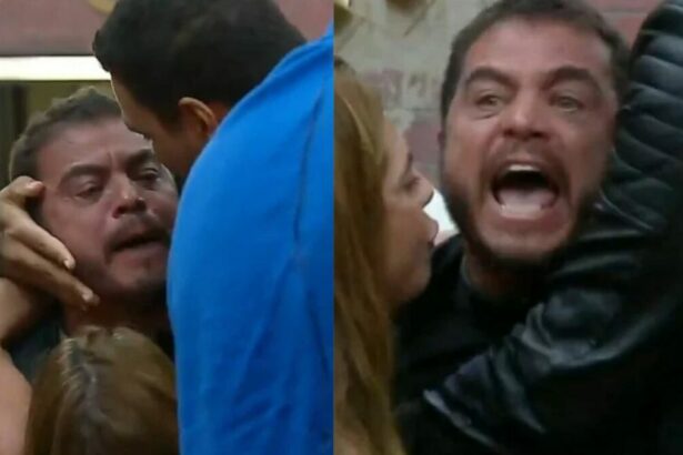 Dhomini em trechos do surto ao vivo no Power Couple