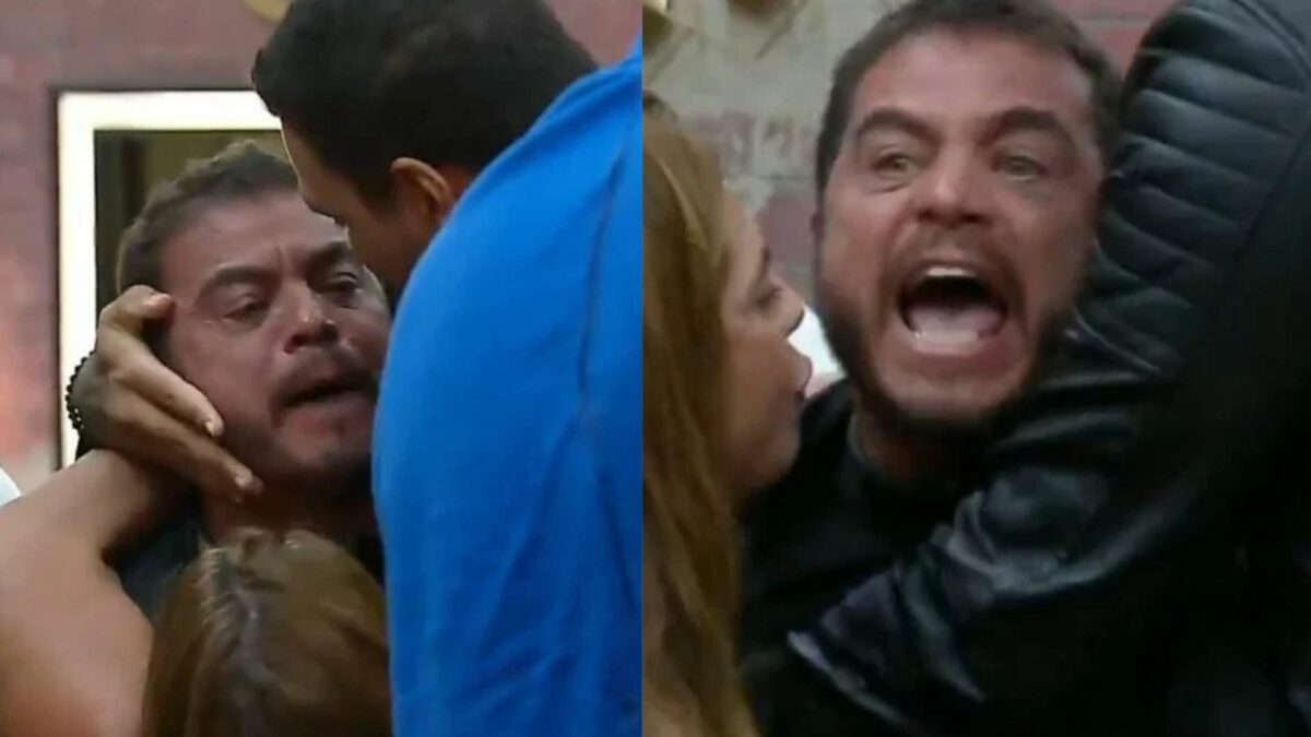 Dhomini em trechos do surto ao vivo no Power Couple