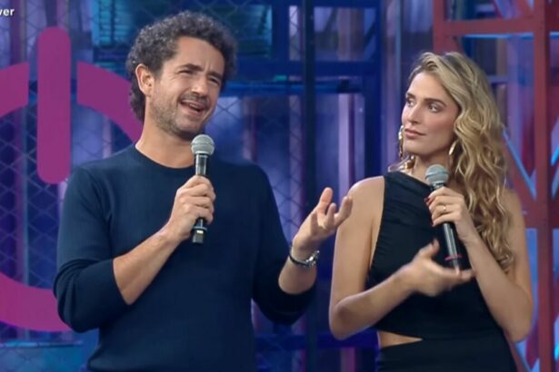 Felipe Andreoli e Rafa Brites em trecho do episódio de eliminação do Power Couple