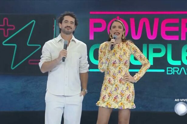 Felipe Andreoli e Rafa Brites em trecho do Power Couple