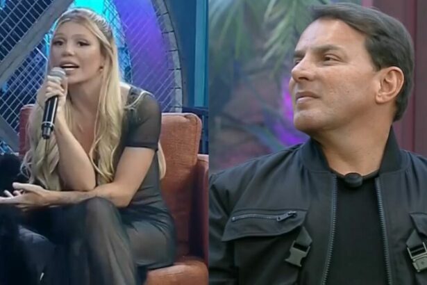 Giovanna e Esdras em uma montagem no Power Couple