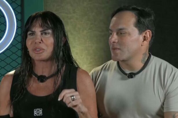 Gretchen e Esdras na Sala de Depoimentos do Power Couple Brasil