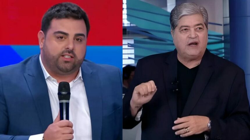 Macedão da Chinelada e Datena em uma montagem