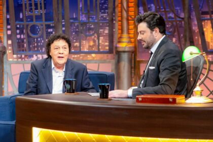 Wanderley Cardoso e Danilo Gentili em trecho da entrevista ao The Noite