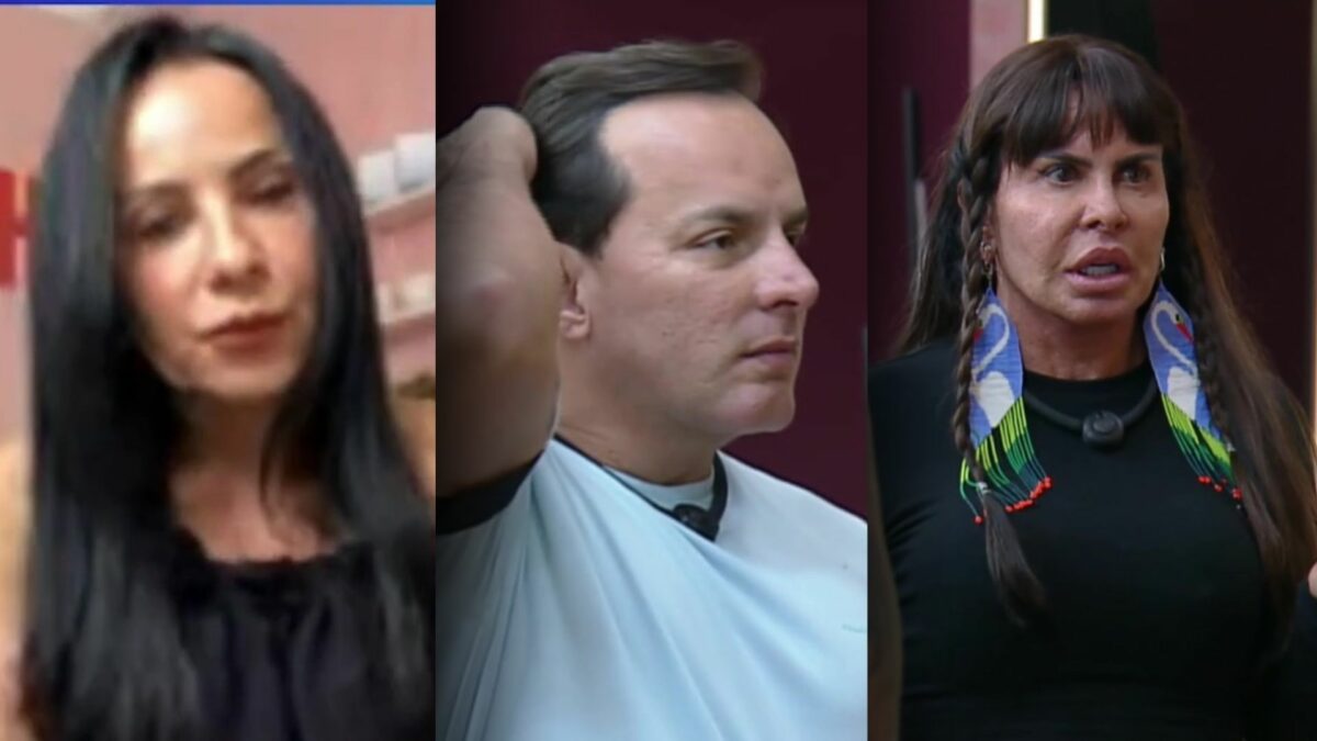 Marcia Giselle, Esdras e Gretchen em montagem do Power Couple Brasil 7