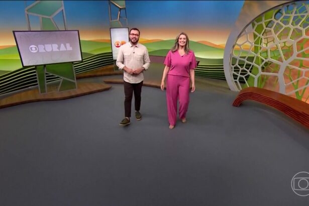 Pedro Málaga e Cristina Vieira entram no cenário do Globo Rural