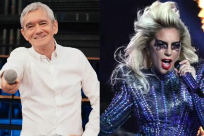 serginho groisman e lady gaga em uma montagem