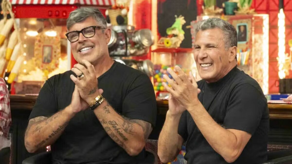 Alexandre Frota e Eri Johnson no Domingão