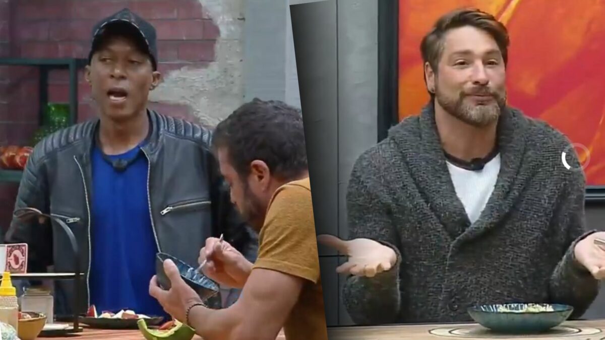Everton e Victor em uma montagem no Power Couple