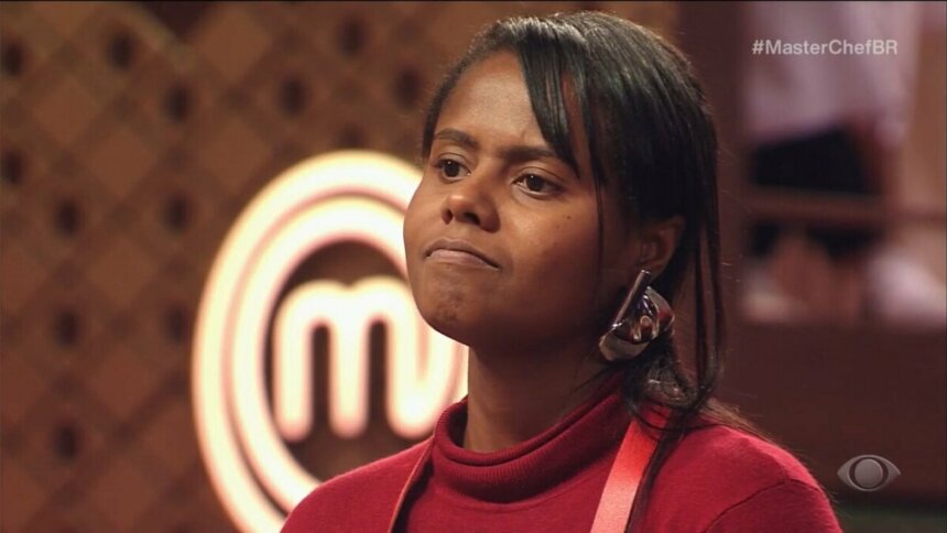 Flavia no cenário do MasterChef