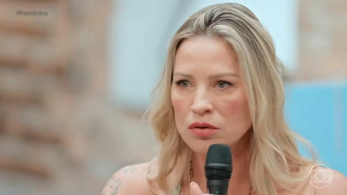 Luana Piovani em trecho de entrevista ao Fantástico sobre o filho Dom