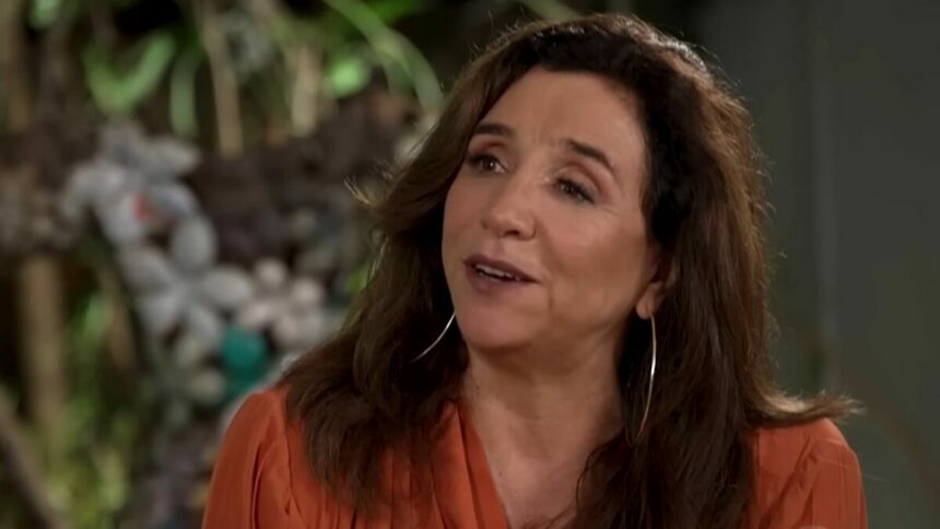 Marisa Orth em trecho de entrevista ao Domingo Espetacular