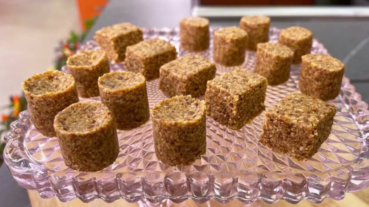 Receita da Paçoquinha de flocos de milho no Mais Você