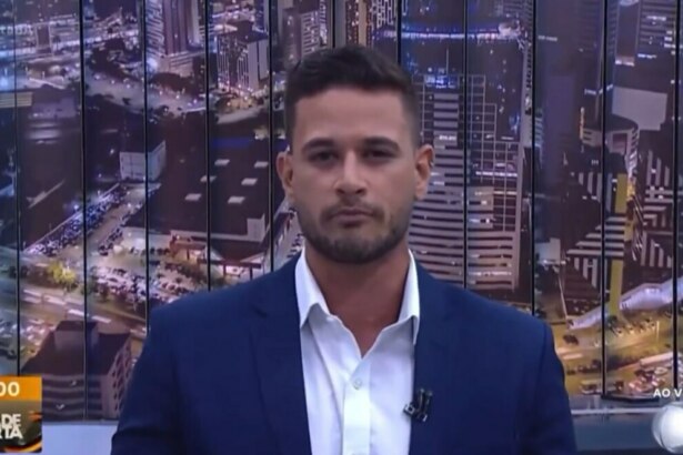Ramon Lisboa estreando na apresentação do Cidade Alerta BA