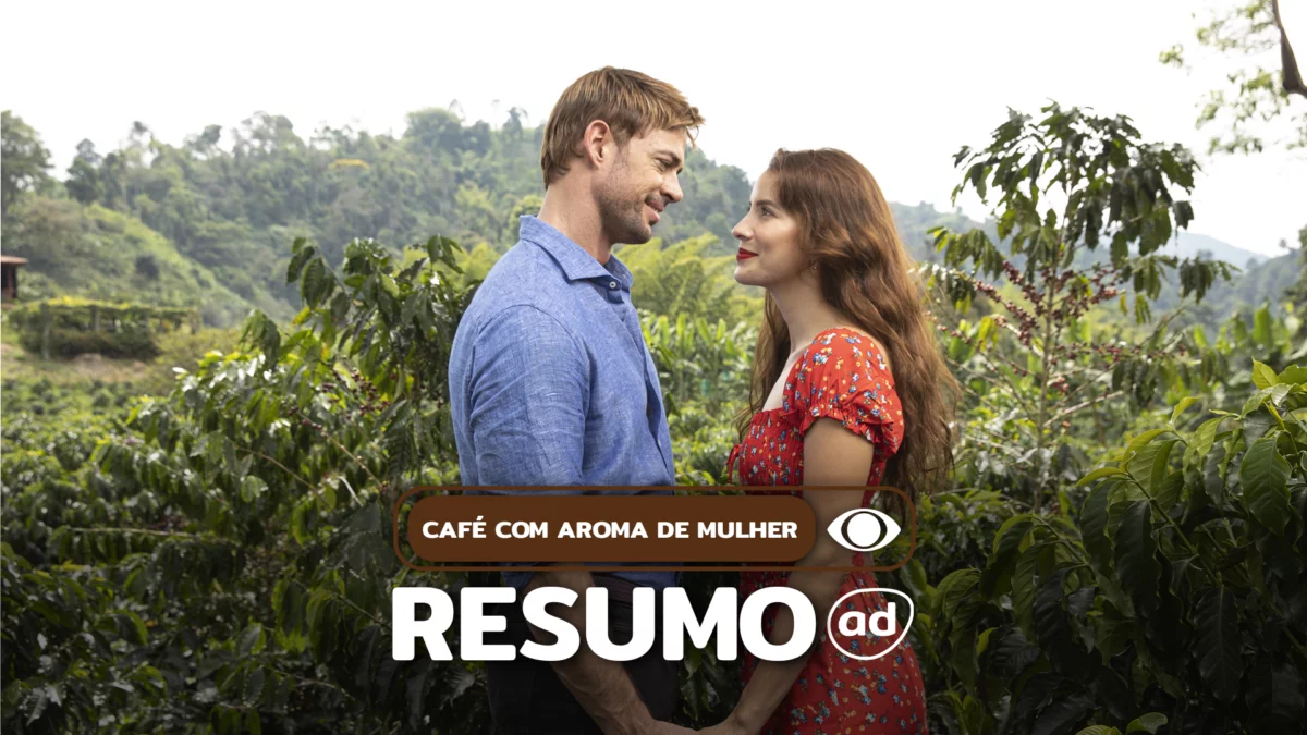 Sebastião e Gaivota na montagem do resumo de Café com Aroma de Mulher