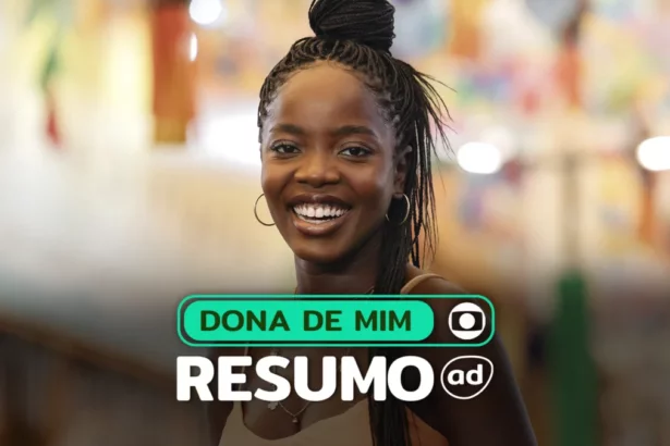 Protagonista da Dona de Mim na arte do resumo semanal