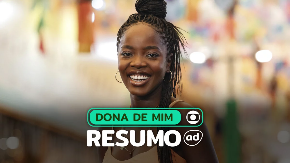 Protagonista da Dona de Mim na arte do resumo semanal