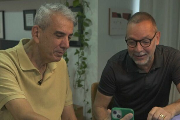 Ricardo Trajano e André Junqueira em trecho de entrevista para o Globo Repórter