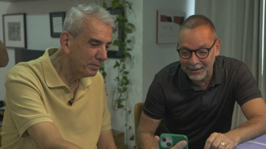 Ricardo Trajano e André Junqueira em trecho de entrevista para o Globo Repórter