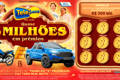 Bilhete da Tele Sena de São João 2025