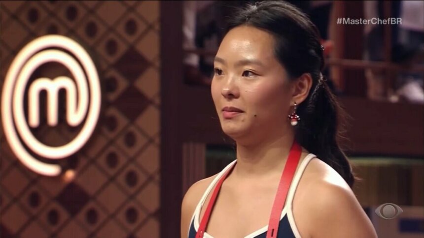 Teresa no cenário do MasterChef