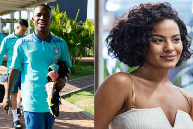 Vini Jr e Maria de Fátima de Vale Tudo em uma montagem