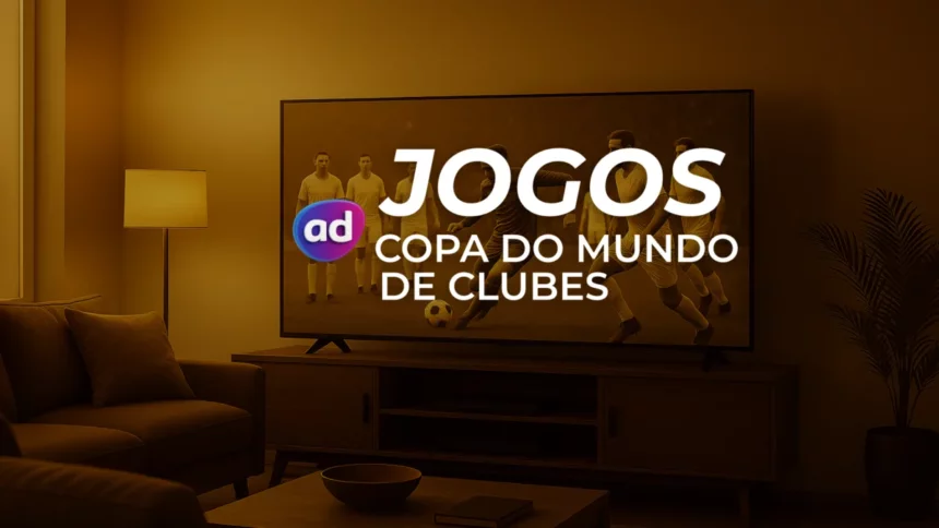Logo da programação de Jogos de Hoje da Copa do Mundo de Clubes na TV Globo