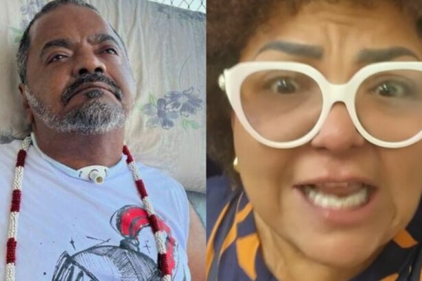 Arlindo Cruz e Babi Cruz em uma montagem