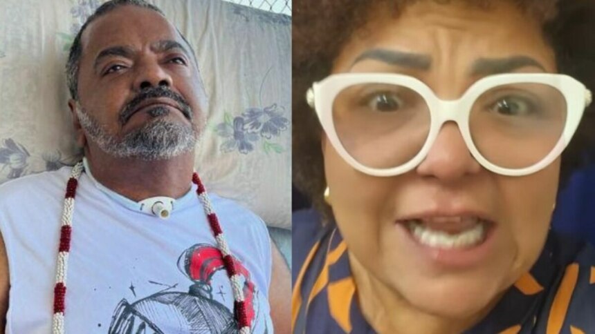 Arlindo Cruz e Babi Cruz em uma montagem