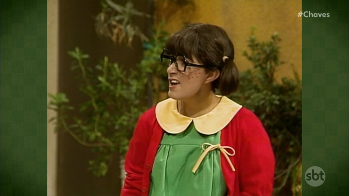 Chiquinha com rosto torto por IA no episódio de Chaves