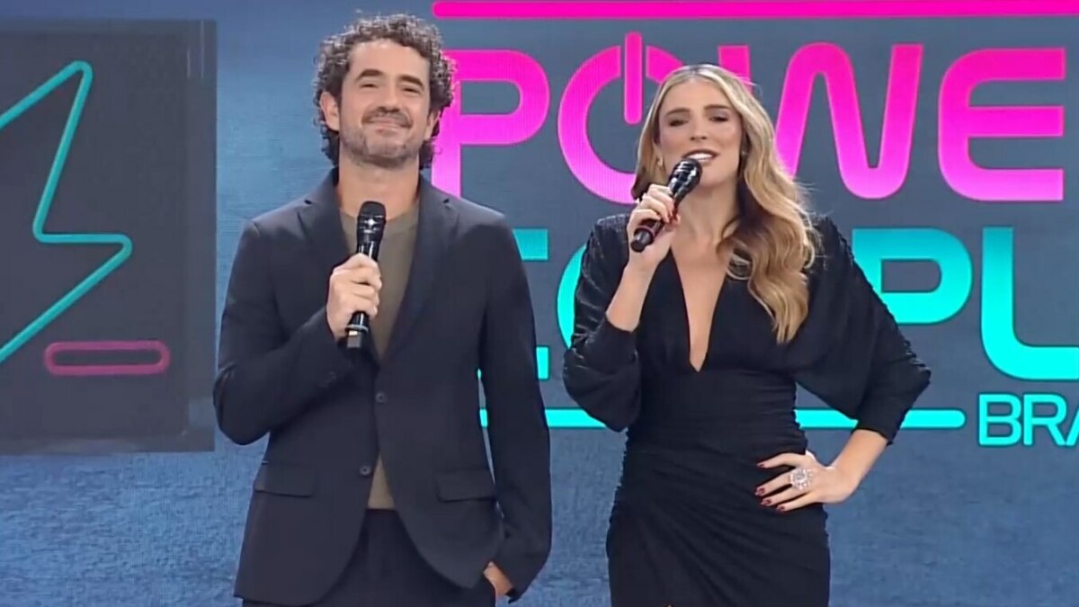 Felipe Andreoli e Rafa Brites em trecho da Final Power Couple