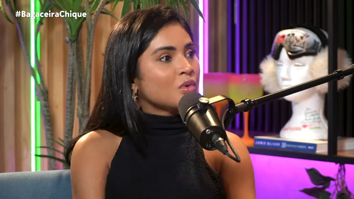 Mileide Mihaile, falando sobre Safadão e filho, em trecho de entrevista ao podcast Bagaceira Chique